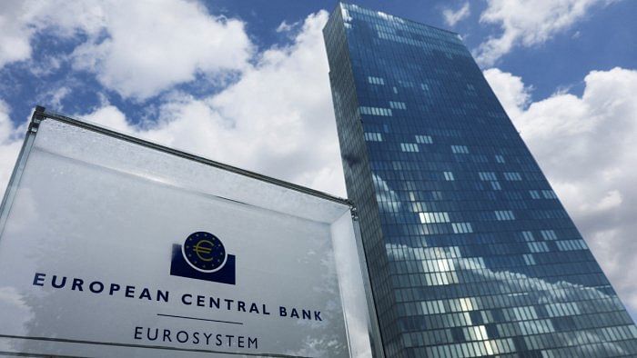 The European Central Bank (ECB) building, in Frankfurt, Germany, July 21, 2022. Credit: Reuters File Photo