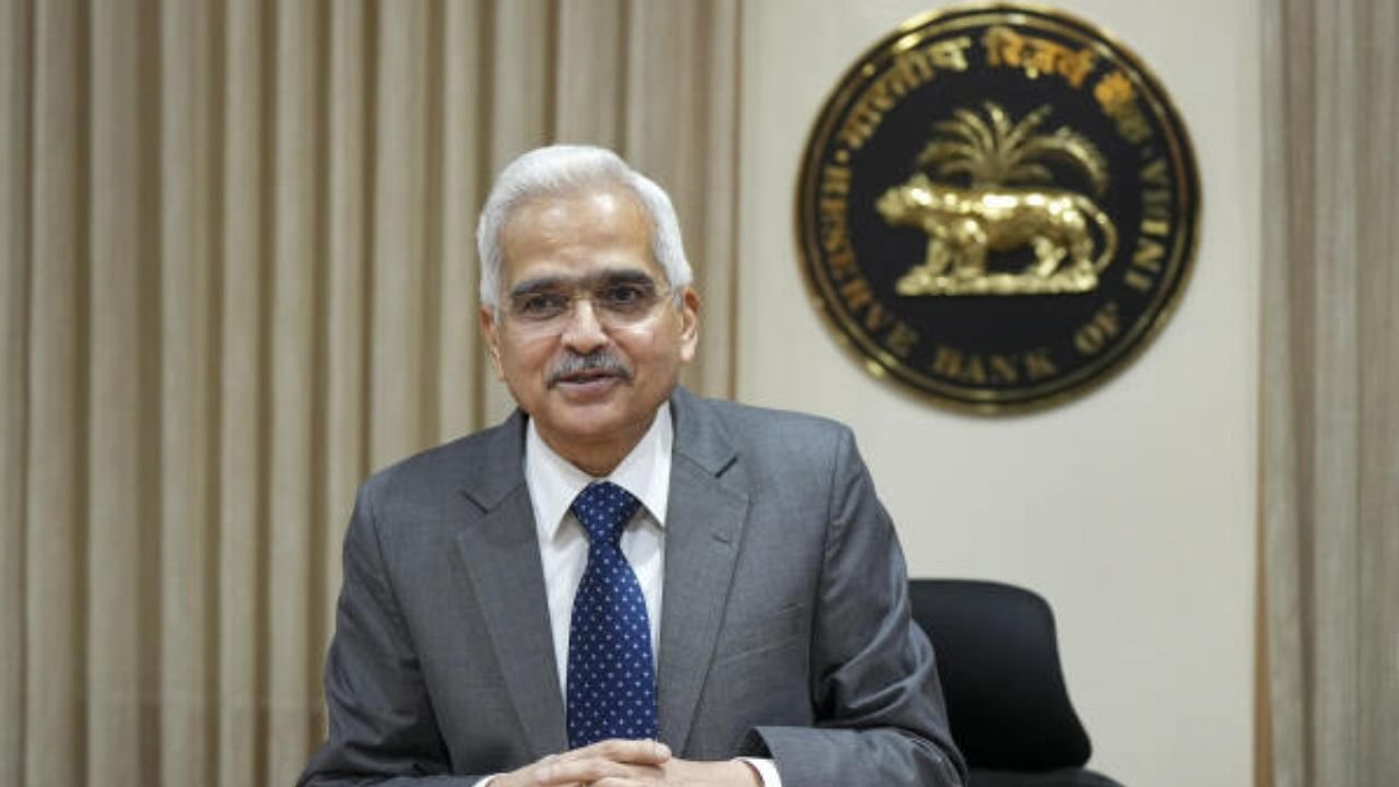 Reserve Bank of India Governor Shaktikanta Das during a press conference on monetary policy statement, in Mumbai. Credit: PTI Photo