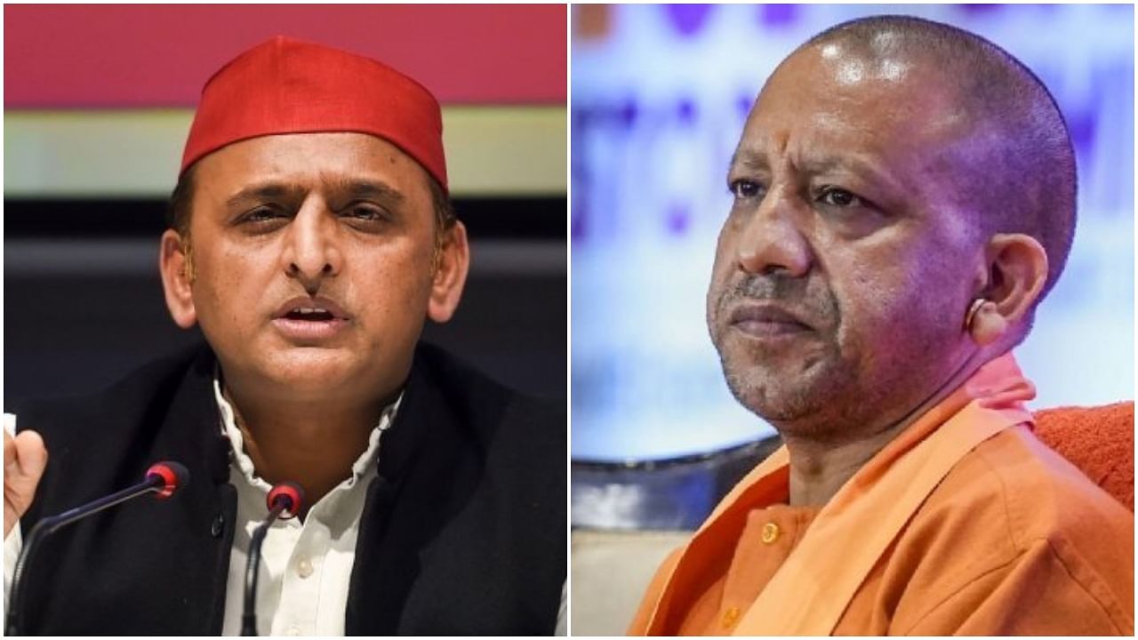 Akhilesh Yadav (left) and Yogi Adityanath (right). Credit: PTI File Photos