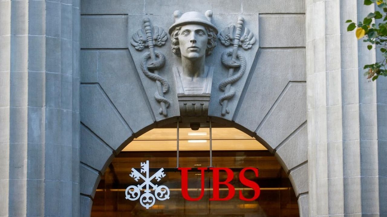 Logo of Swiss bank UBS is seen in Zurich. Reuters File Photo