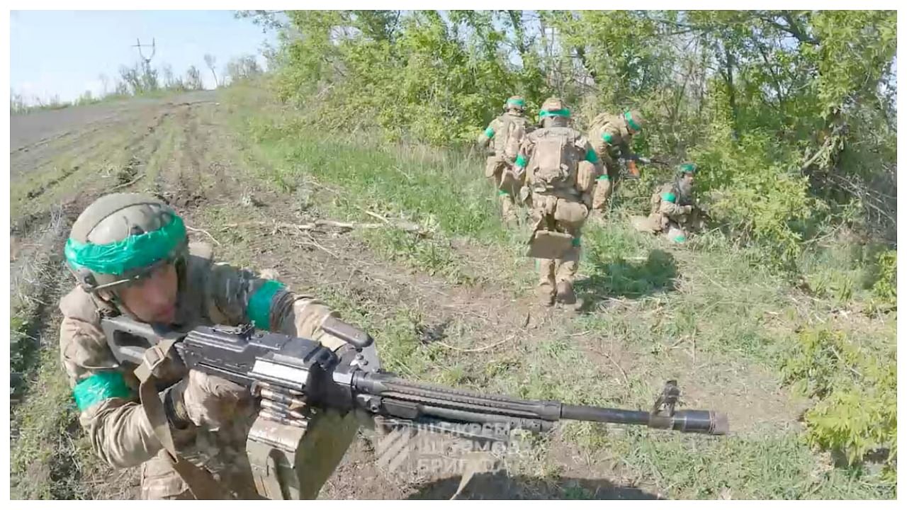 Ukrainian servicemen of the 3rd Assault Brigade move at their position on the front line in Donetsk region. Credit: Reuters Photo