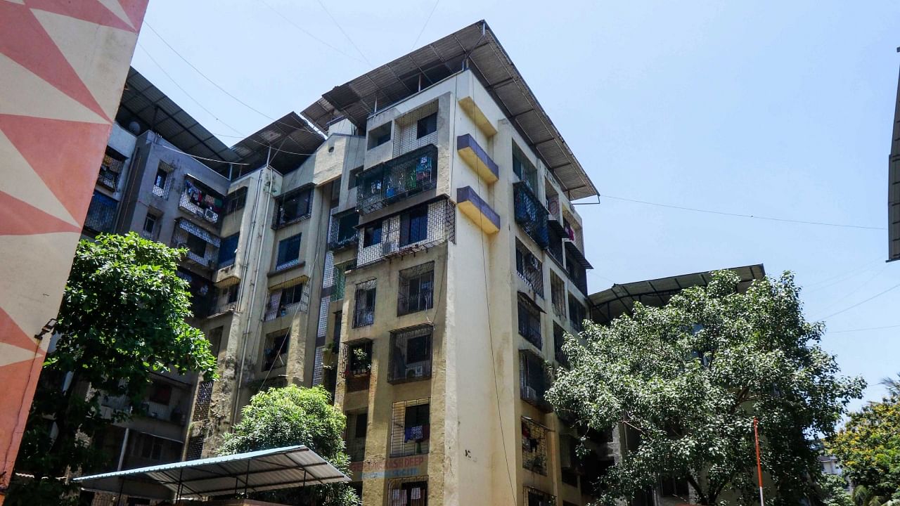 The building where Saraswati Vaidya's body parts were found in her rented floor, in Thane. Credit: PTI Photo
