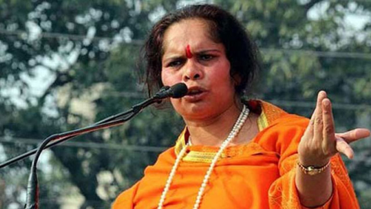 VHP leader Sadhvi Prachi. Credit: DH Photo