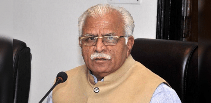 Haryana Chief Minister Manohar Lal Khattar file photo