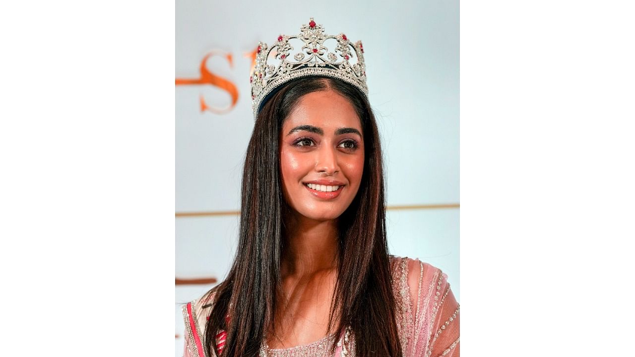Sini Shetty, the current Miss India World. Credit: PTI Photo