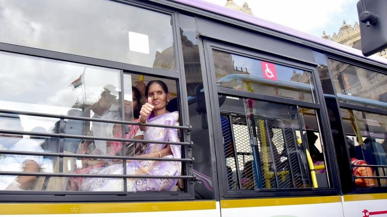 <div class="paragraphs"><p>Karnataka government's 'Shakti Scheme' is providing free bus travel for women across the state. </p></div>