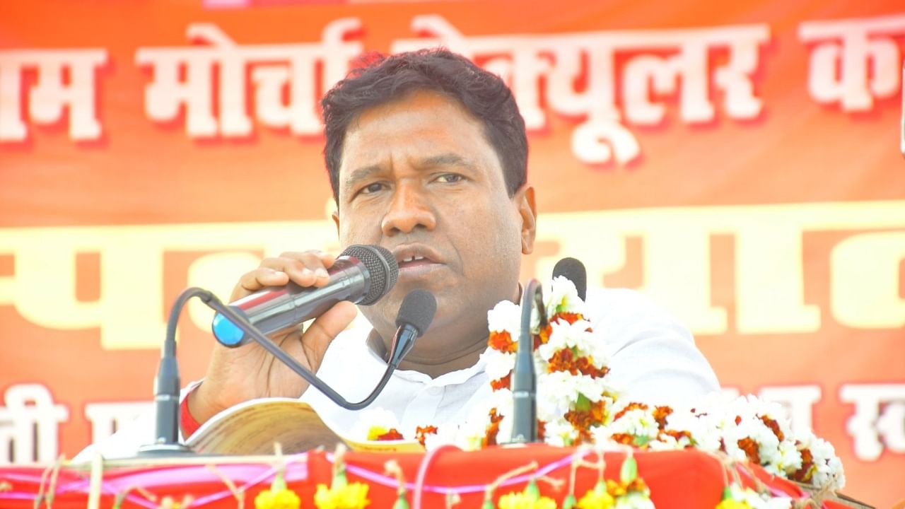 Santosh Kumar Suman is the son of former Bihar Chief Minister Jiten Ram Manjhi. Credit: Twitter/@santoshmanjhi_
