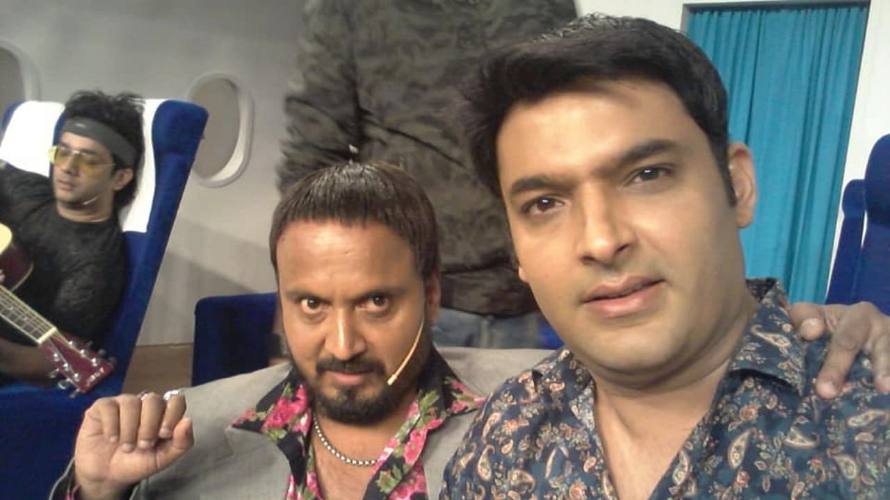 Comedian Tirthanand Rao with Kapil Sharma. Credit: Facebok/Tirthanand Rao Official