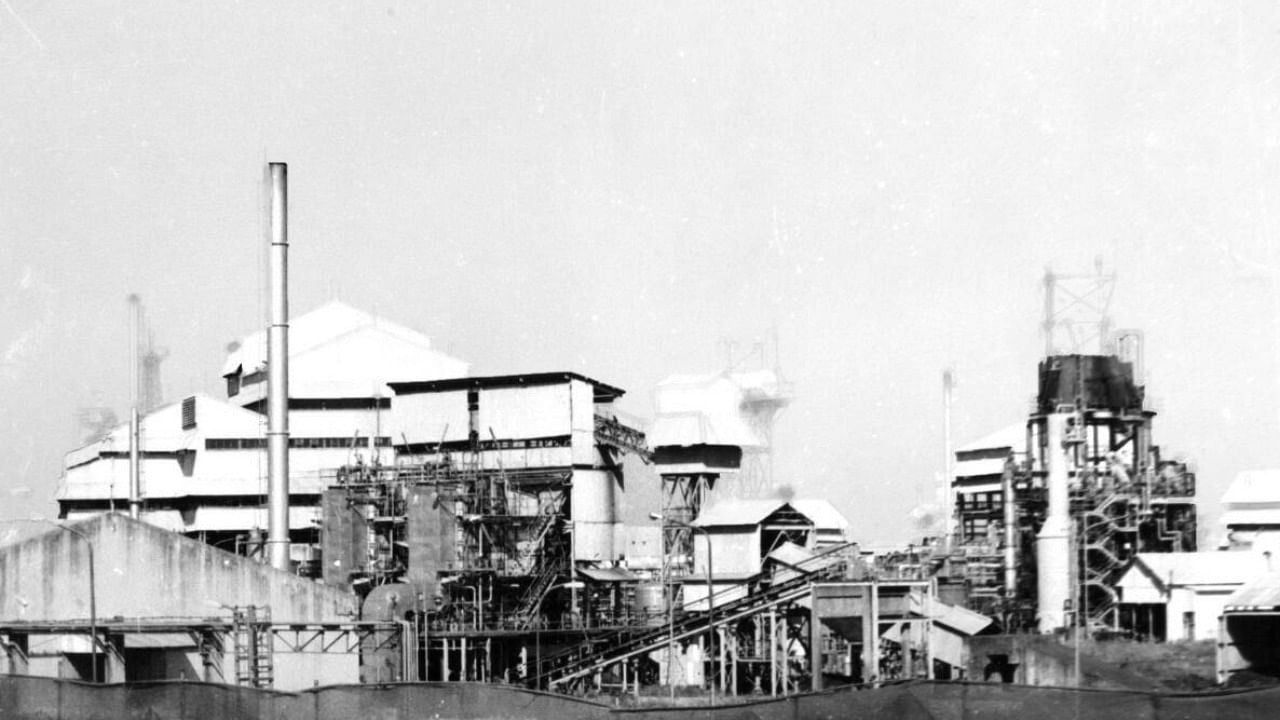 Union Carbide factory at Bhopal from 1984. credit: DH/PV Photo