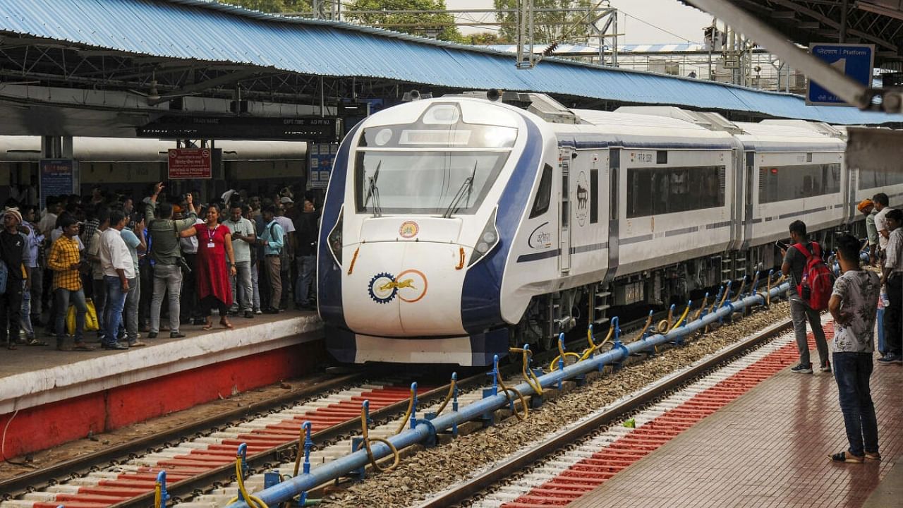 <div class="paragraphs"><p>Representative image of a Vande Bharat train.&nbsp;</p></div>