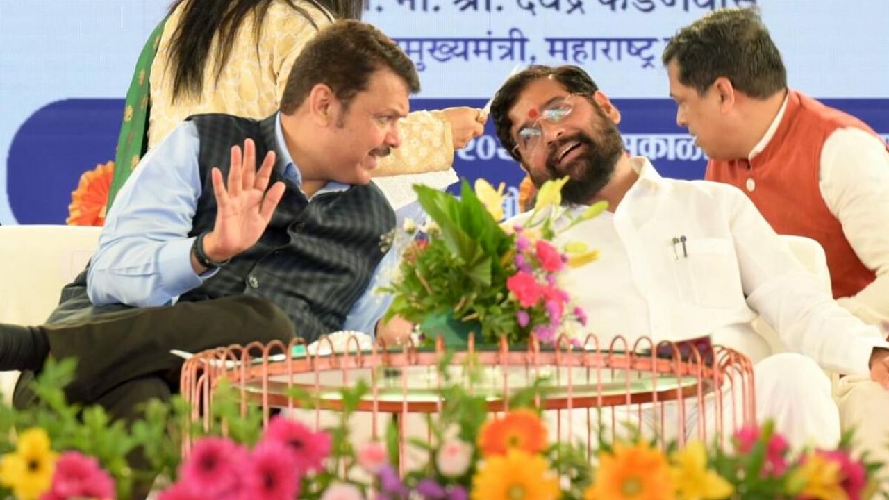 Devendra Fadnavis (L) and Eknath Shinde (R). Credit: Special Arrangement