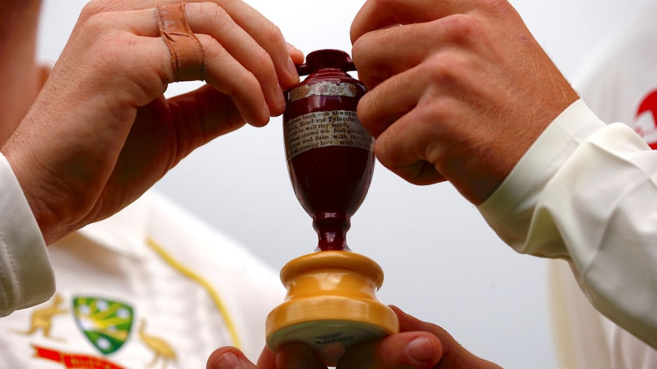 The Ashes urn. Credit: Reuters Photo