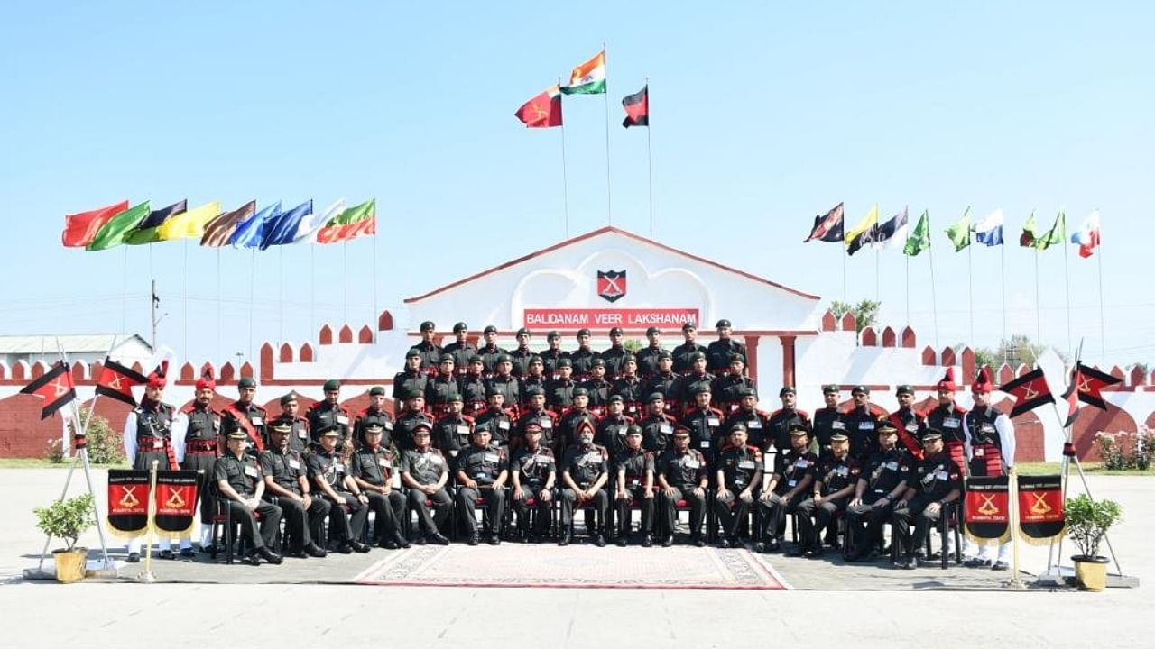 First batch of Agniveer of Jammu & Kashmir light infantry was attested in a ceremony at the JAK LI Regimental Centre. Twitter/@ANI