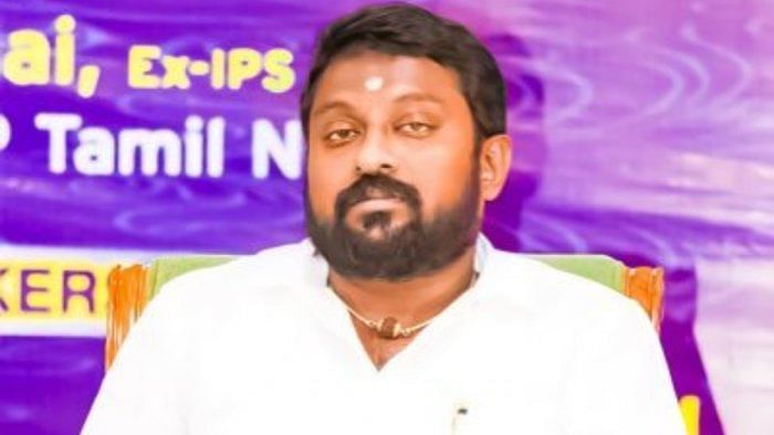 Tamil Nadu BJP state secretary S G Suryah. Credit: Twitter/@SuryahSG