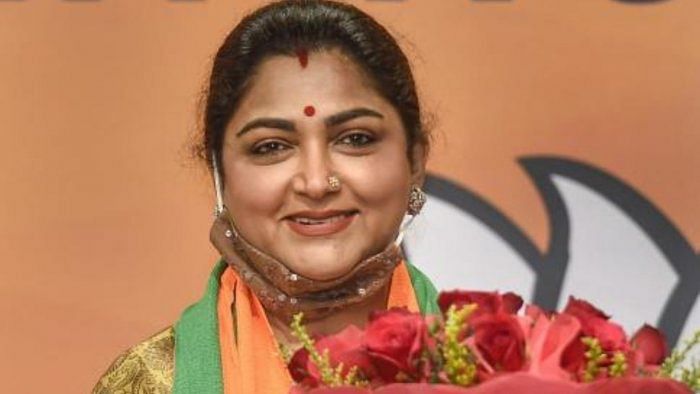 BJP's Khushbu Sundar. Credit: PTI Photo 