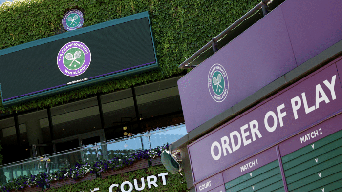 The 2023 edition of Wimbledon runs from July 3-16. Credit: Reuters File Photo