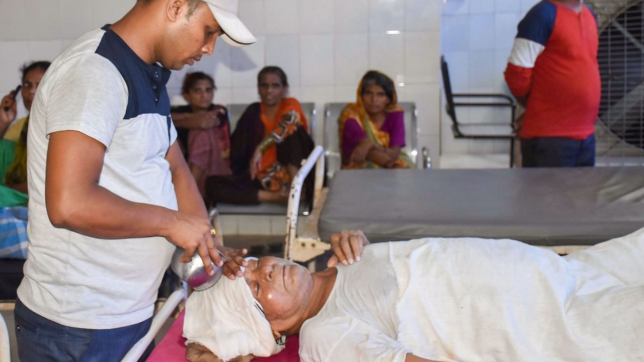 A patient being treated for heatstroke in a Bihar hospital. Credit: PTI File Photo