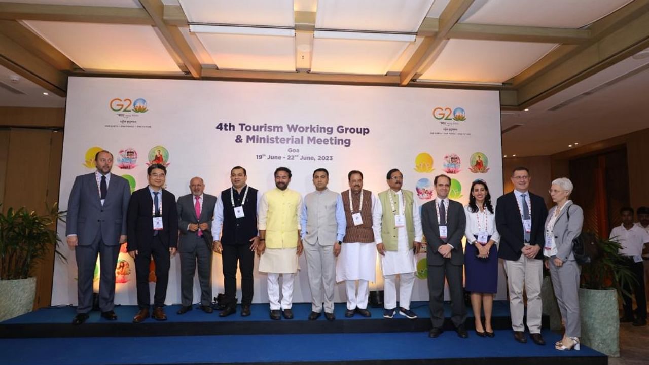 G Kishan Reddy, addressed the inaugural session of the G20 4th TWG and Ministers Meeting in Goa. Credit: Twitter/ @kishanreddybjp