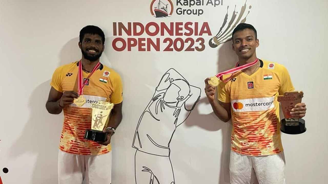 Indonesia Open: India's Satwik/Chirag script history, beat world champions for men's doubles title (Ld). Credit: IANS Photo