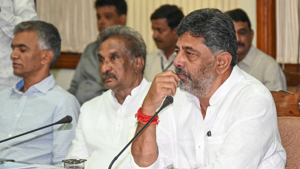 Karnataka Deputy Chief Minister D K Shivakumar. Credit: DH Photo