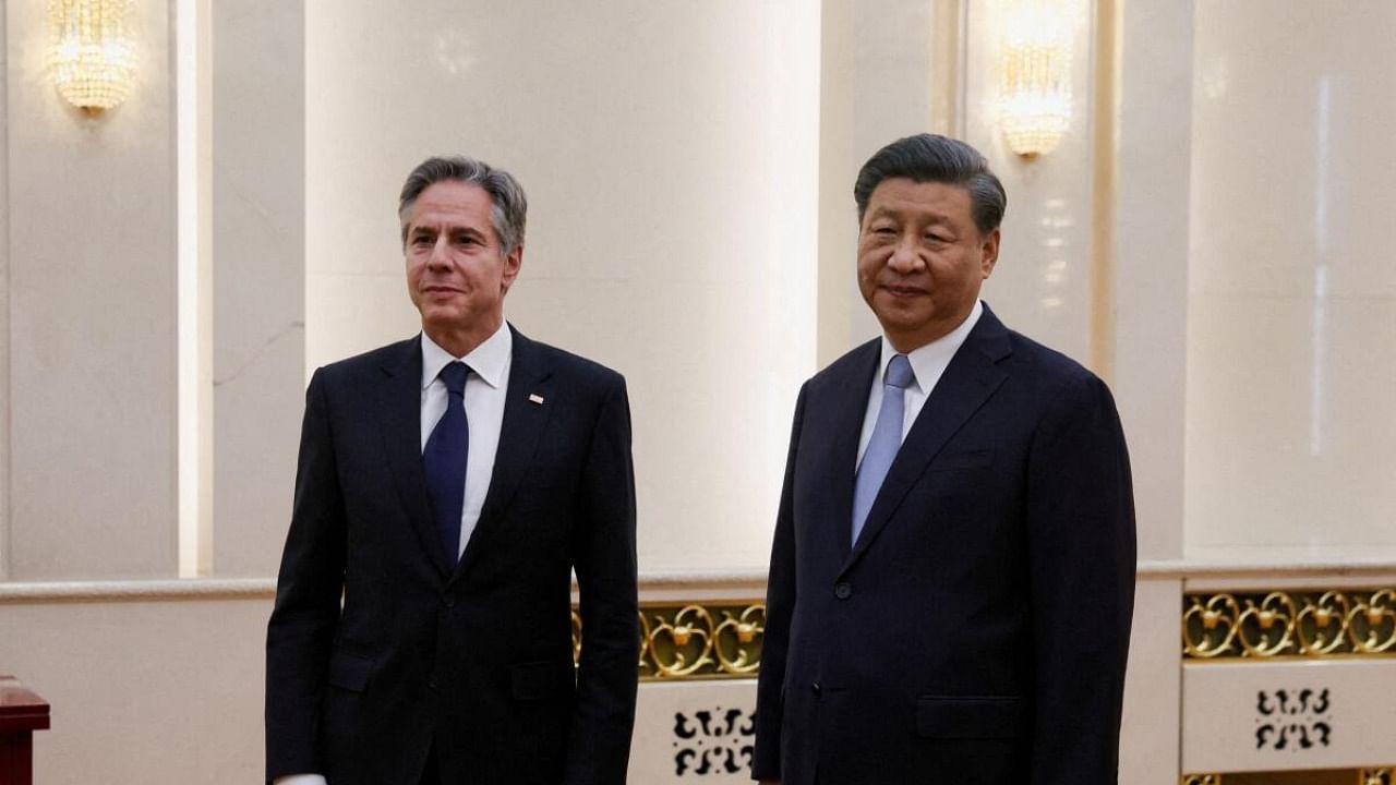 US Secretary of State Antony Blinken meets with Chinese President Xi Jinping. Credit: Reuters Photo