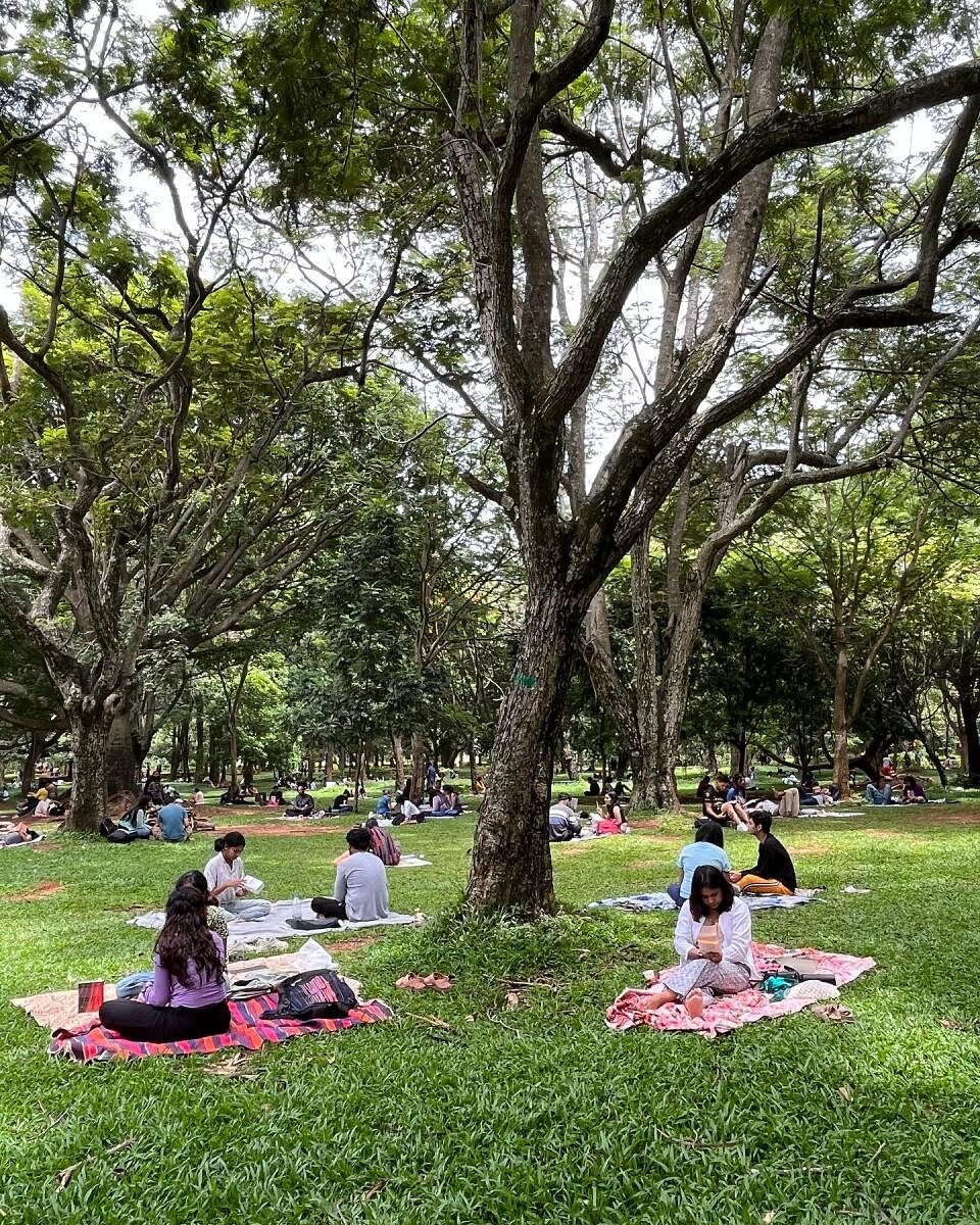 The Cubbon Reads meetup is held around Band Stand in Cubbon Park. It saw a footfall of over 600 last Saturday.