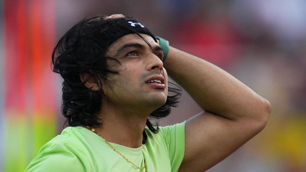Olympic champion javelin thrower Neeraj Chopra. Credit: Reuters Photo