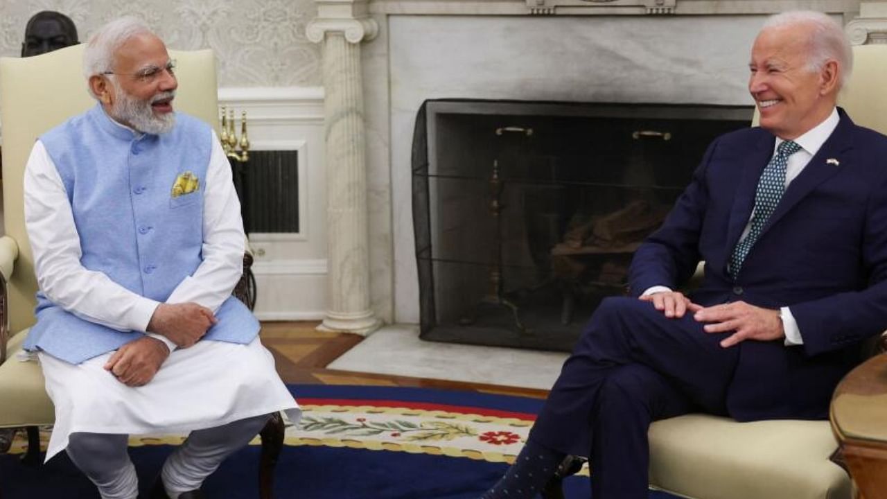 Narendra Modi and joe Biden. Credit: Reuters Photo