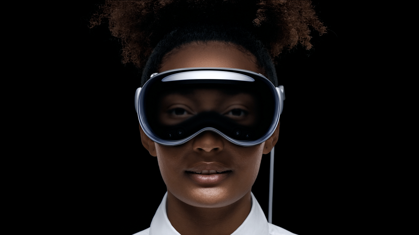 <div class="paragraphs"><p>Apple Vision Pro headgear. </p></div>