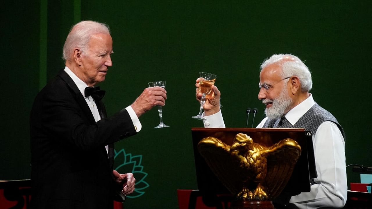 US President Joe Biden and Indian PM Narendra Modi. Credit: Reuters Photo