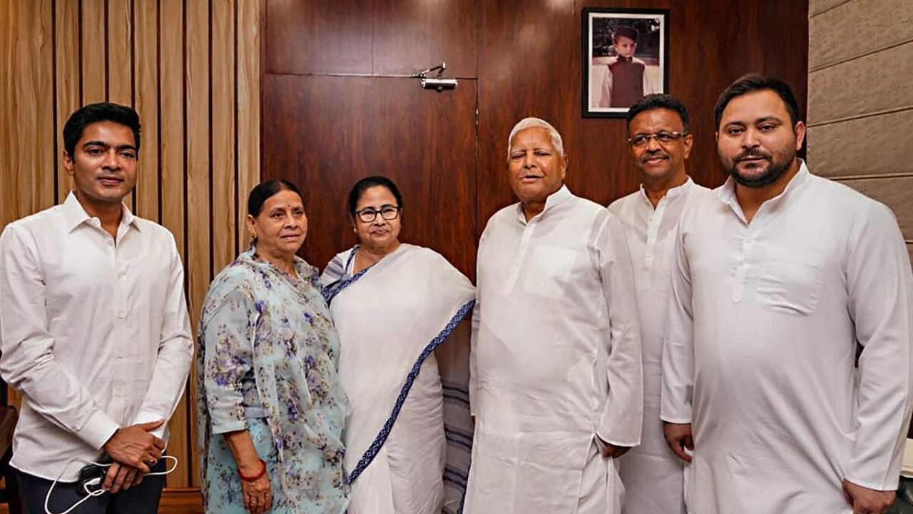 Opposition leaders in Patna for meet. Credit: PTI Photo