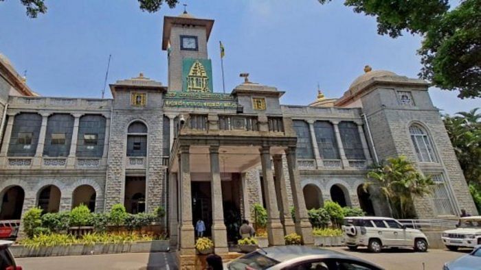 The BBMP has been claiming time and again that the civic body is cracking down on such structures. Credit: DH Photo