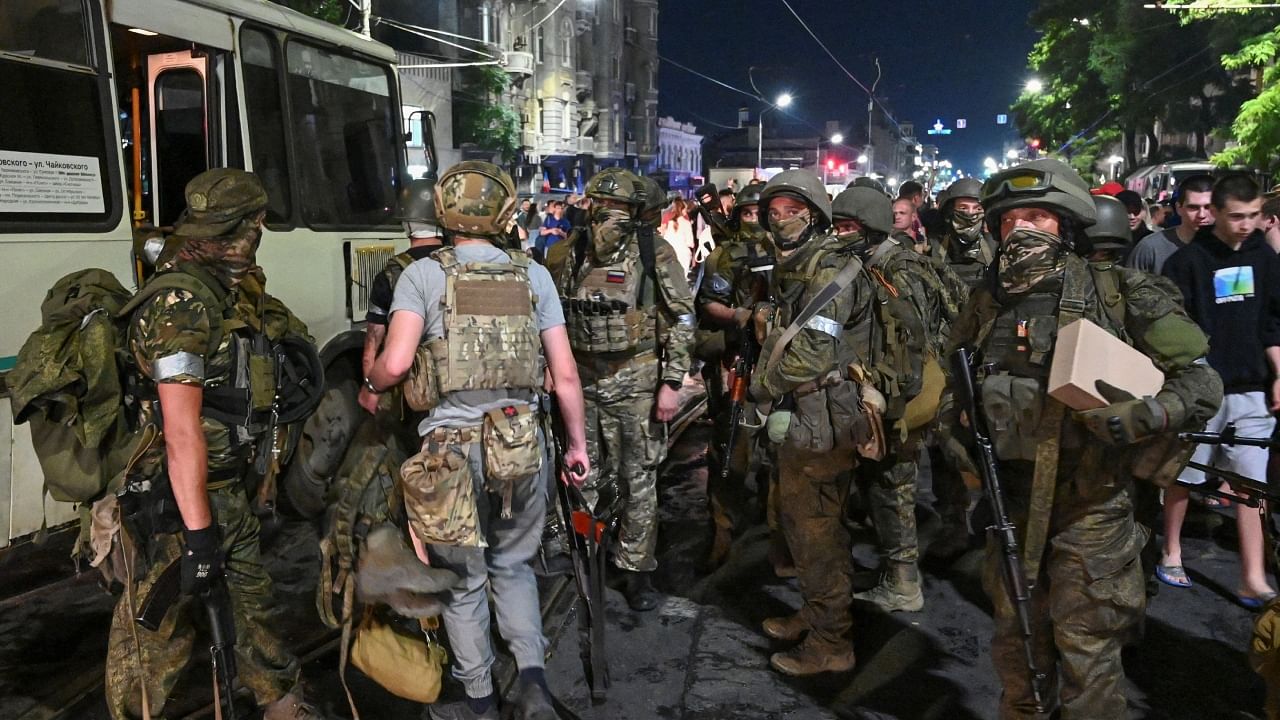 Russian Wagner fighters start pulling out of Rostov-on-Don. Credit: Reuters Photo