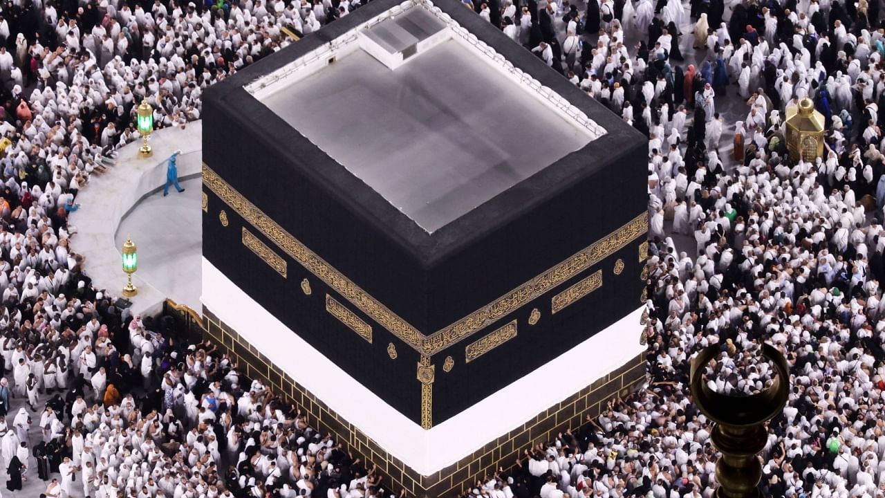 Muslim pilgrims perform the Umrah at the Holy Kaaba, as they start arriving to perform the annual haj at the Grand Mosque, in the holy city of Mecca, Saudi Arabia, June 25, 2023. Credit: Reuters File Photo