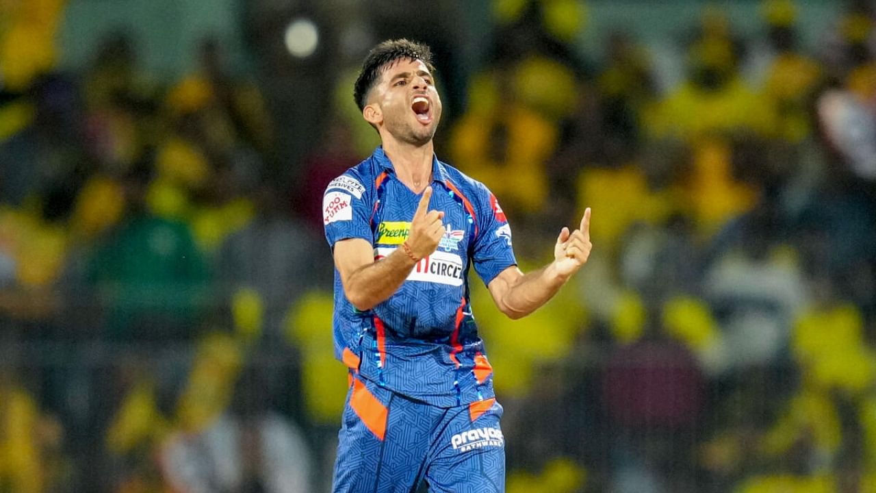 Ravi Bishnoi celebrates a wicket during IPL 2023. Credit: PTI File Photo