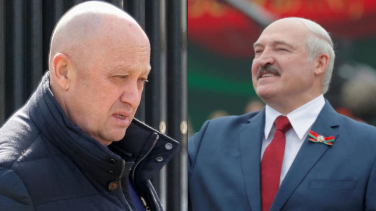 Yevgeny Prigozhin (L) and Alexander Lukashenko. Credit: Reuters Photo