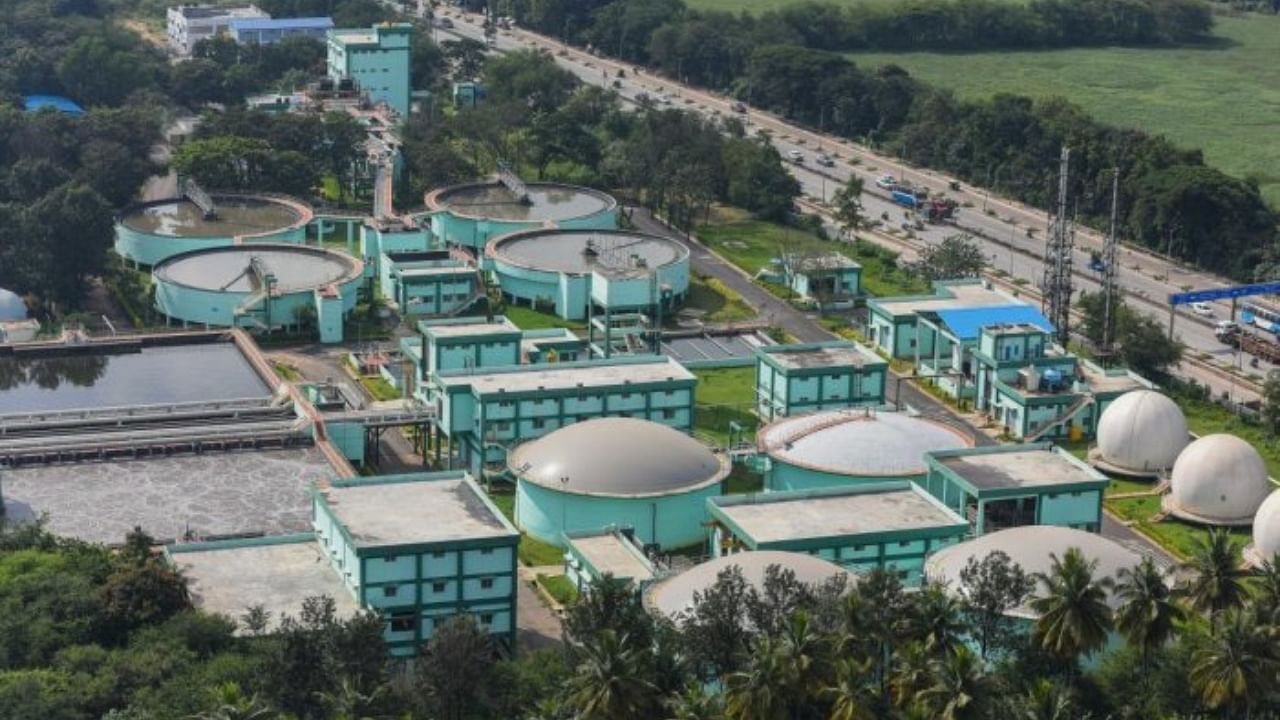 The BWSSB water treatment plant. Credit: DH File Photo