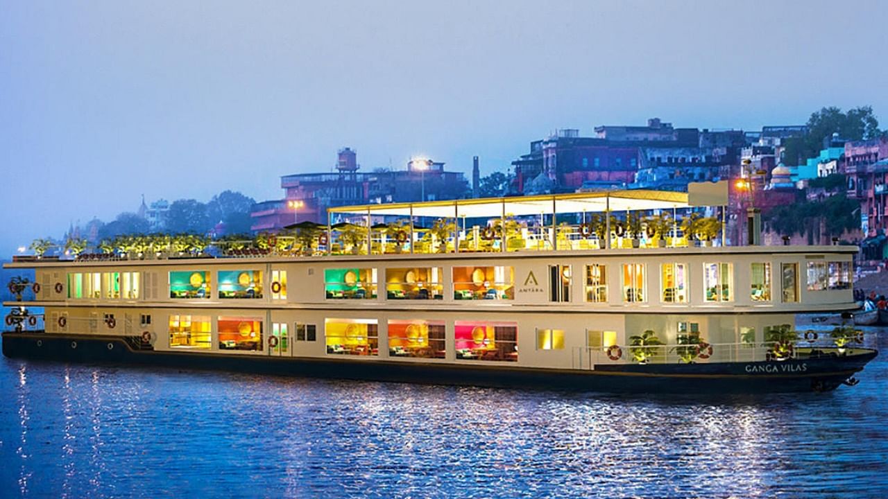 Luxury Cruise MV Ganga Vilas. Credit: PTI Photo