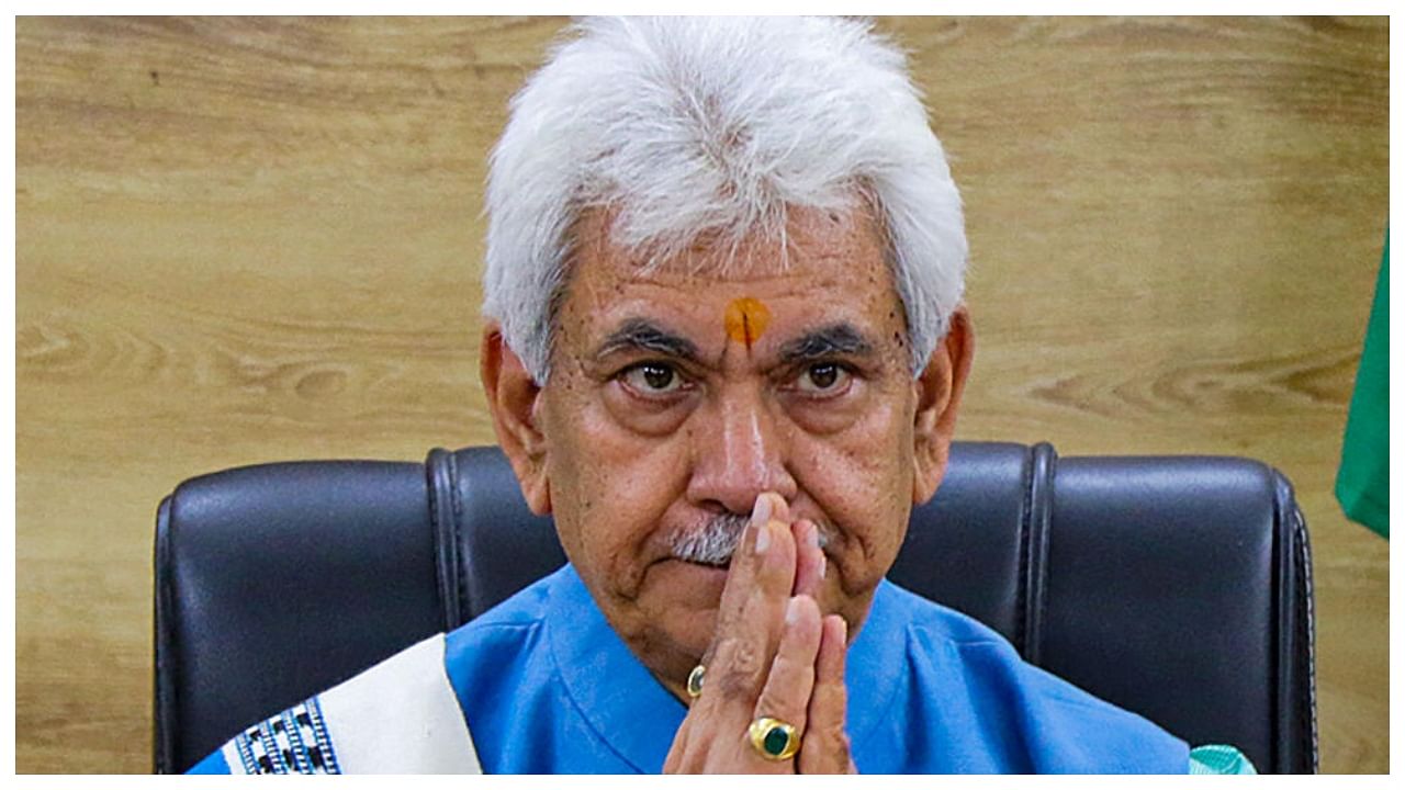 Jammu and Kashmir Lt Governor Manoj Sinha. Credit: PTI Photo