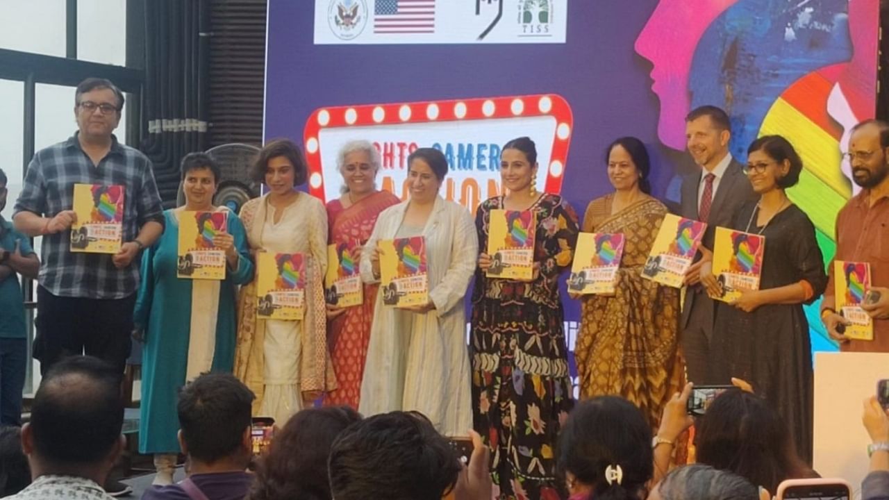 The report was released on Wednesday in the presence of actors Vidya Balan, Nandita Das, producer Guneet Monga, Producers Guild of India president Shibashish Sarkar, along with Shalini Bharat, director, TISS and Mike Hankey, the US Consul General, Mumbai. Credit: Twitter/@ascionline