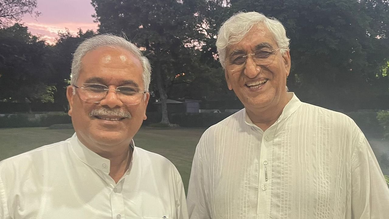 Singh Deo was at loggerheads with Chief Minister Bhupesh Baghel over leadership issue. Credit: @bhupeshbaghel/Twitter