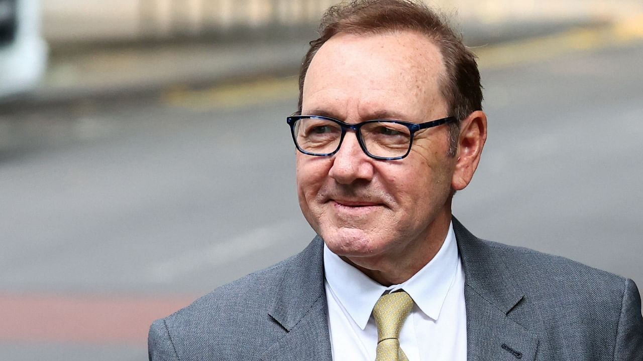 Actor Kevin Spacey looks on outside the Southwark Crown Court on the day of his trial over charges related to allegations of sex offences, in London, Britain, June 30, 2023. Credit: Reuters Photo