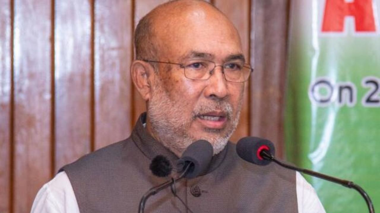 Manipur CM Biren Singh. Credit: IANS Photo