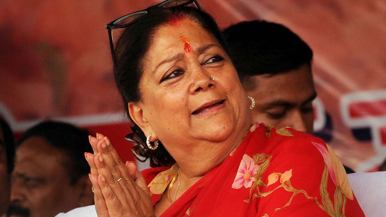 Vasundhara Raje. Credit: PTI Photo