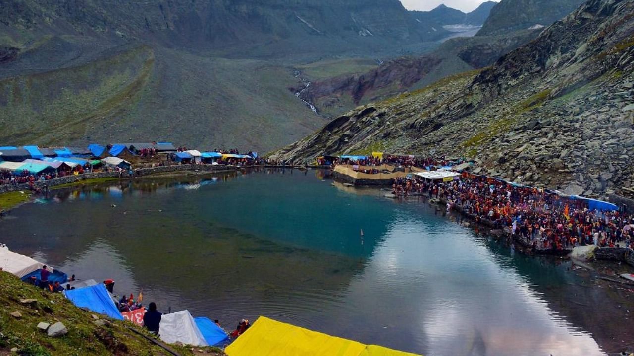 Manimahesh lake in HImachal's Chamba. (Representative image). Credit: PTI Photo
