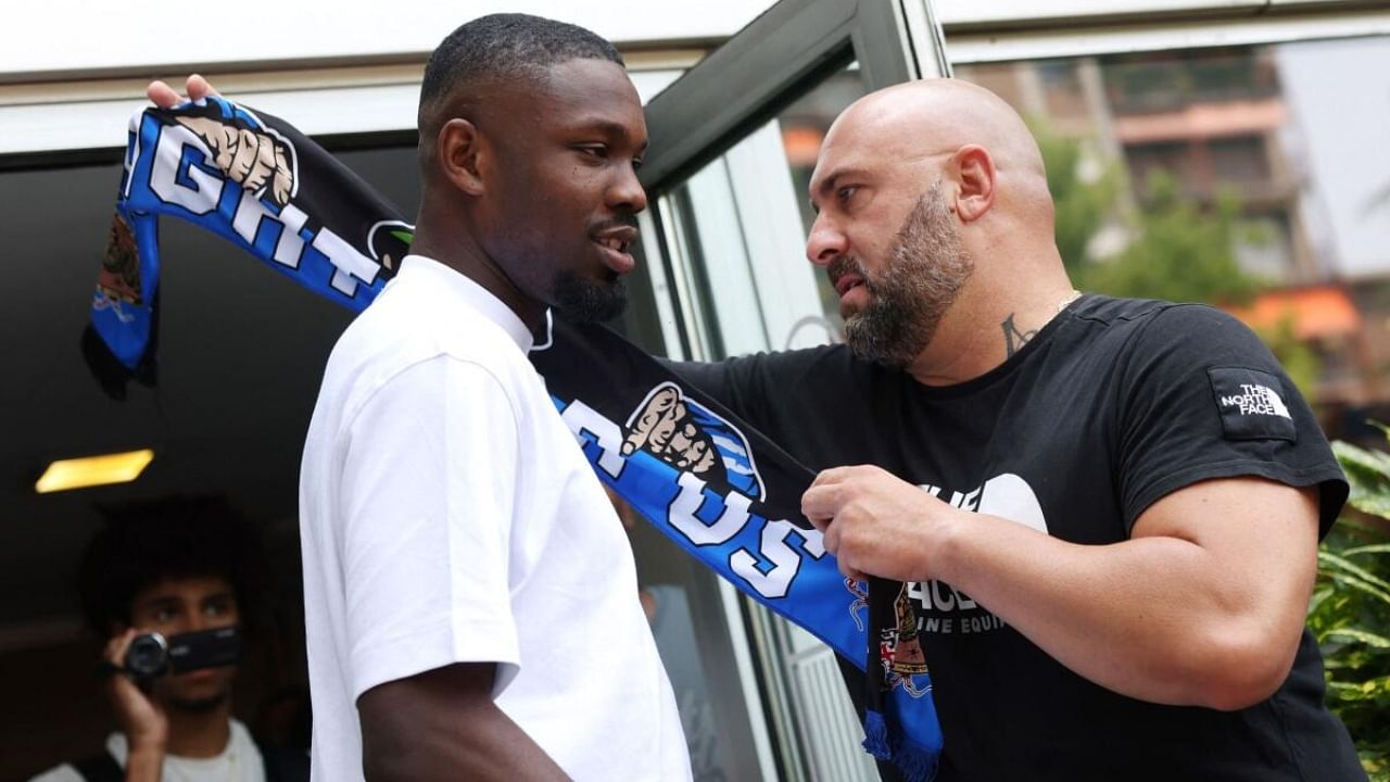 Marcus Thuram in Milan ahead of signing with Inter. Credit: Reuters Photo