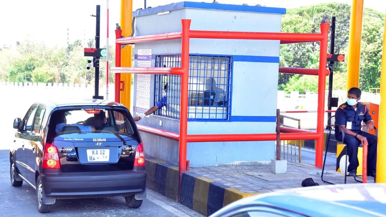 The NICE Road toll plaza. Credit: DH File Photo