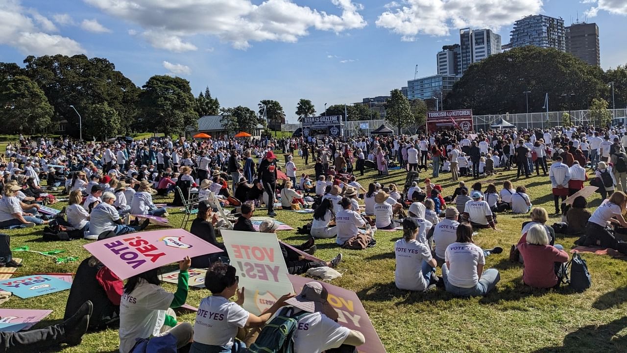 The day of action comes after support for the referendum appeared to be ebbing according to a poll last month, which showed "No" ahead for the first time, 51% to 49%. Credit: Twitter/@tboydcaine