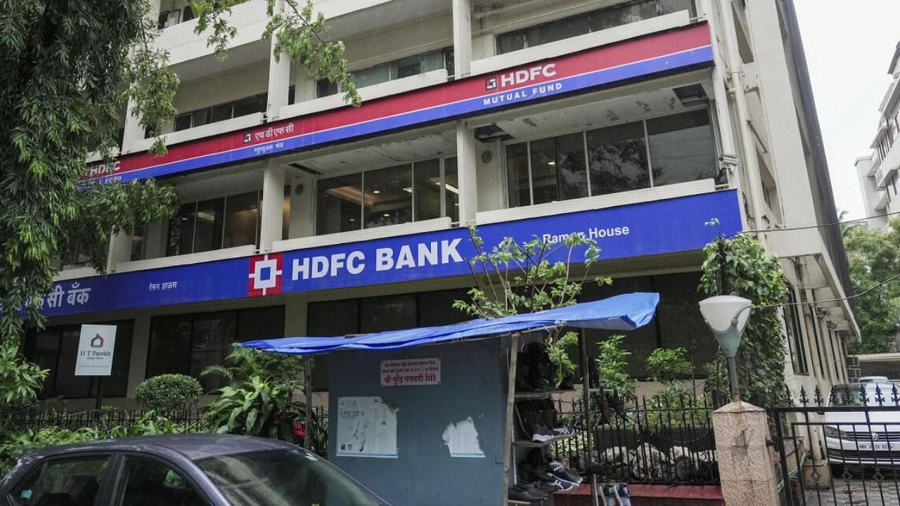 Ramon House, the corporate headquarters of the erstwhile HDFC, with HDFC Bank branding in Mumbai. (Representative image). Credit: PTI Photo