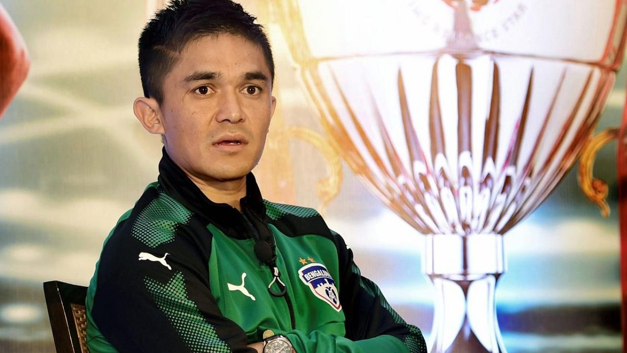 Sunil Chhetri. Credit: PTI File Photo